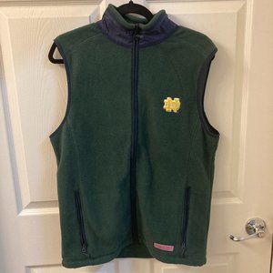 Vineyard Vines Notre Dame Dark Green Vest